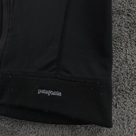 Patagonia Women XS Full Zip Black Jacket USA Made Stretch Adult Outdoors Logo - Picture 10 of 16